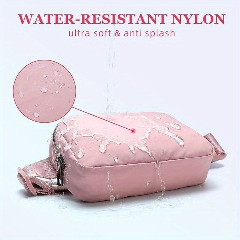 WaterRepellent TwoWay Zip Nylon Everywhere Belt Bag