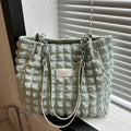 ] Elegant Women's Structured Pleated Bubble Shoulder Bag