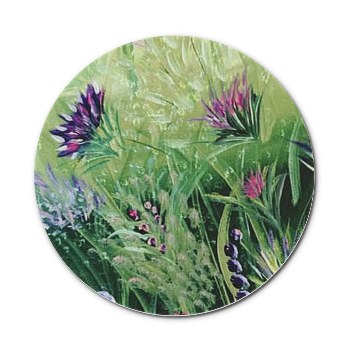 Wildflower Meadow Round Ceramic Coasters (Set of 4)
