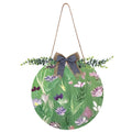 Floating Flowers Round Door Sign