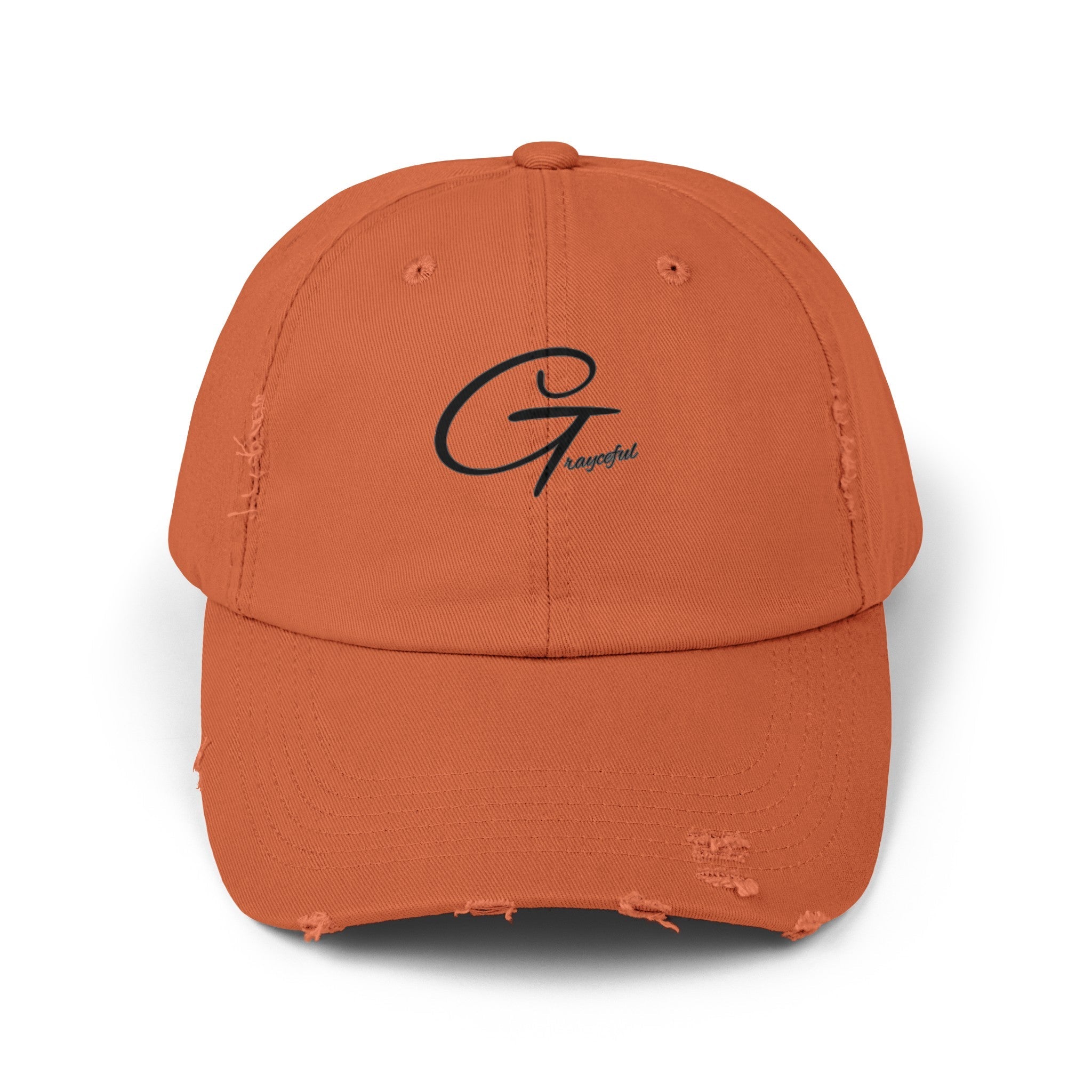 Distressed Cotton Baseball Cap - Unisex Casual Minimalist Hat