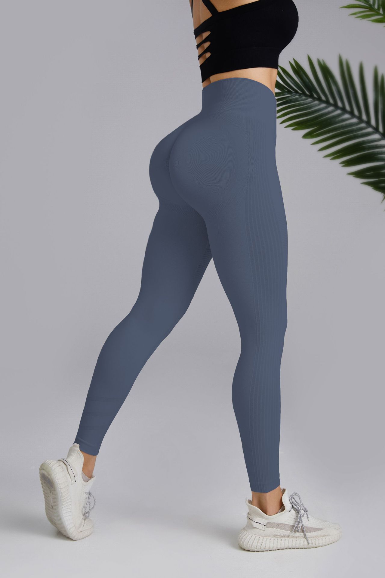 Women High-Waisted Seamless Yoga Pants Tummy Control Leggings - Image 10