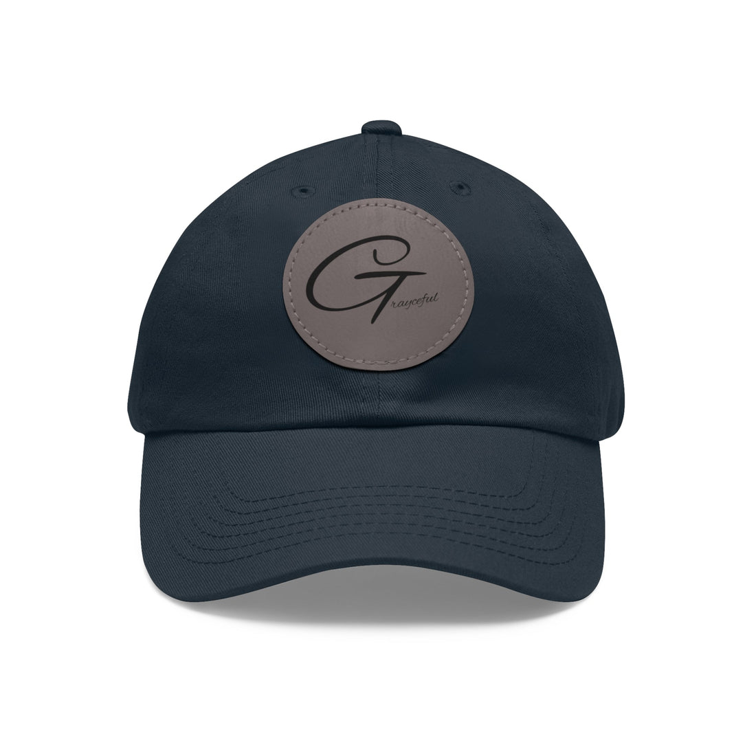 Unstructured Cotton Baseball Cap with Minimalist Leather Patch