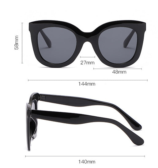 Oversized Large Rim Sunglasses for Women Minimalist Fashion Shades