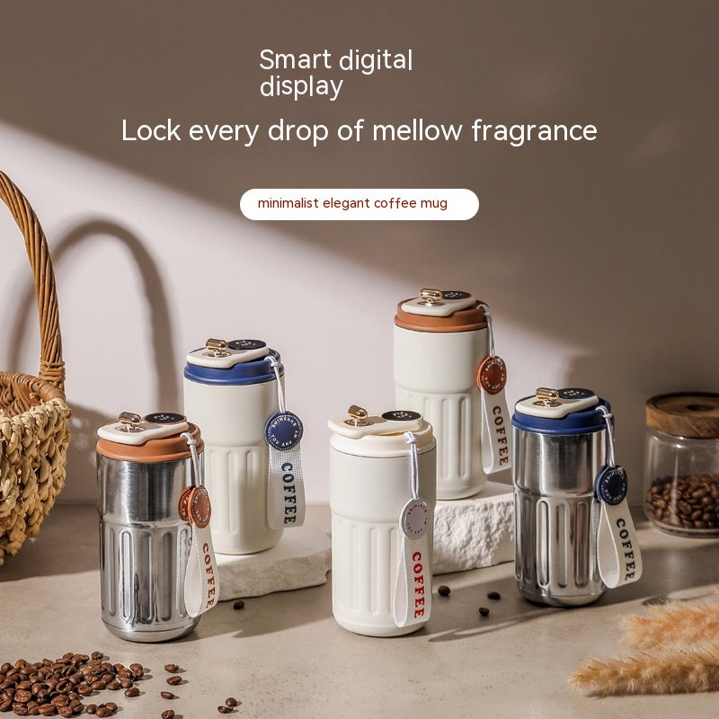 450ml Smart Digital Stainless Steel Thermal Insulated Coffee Mug