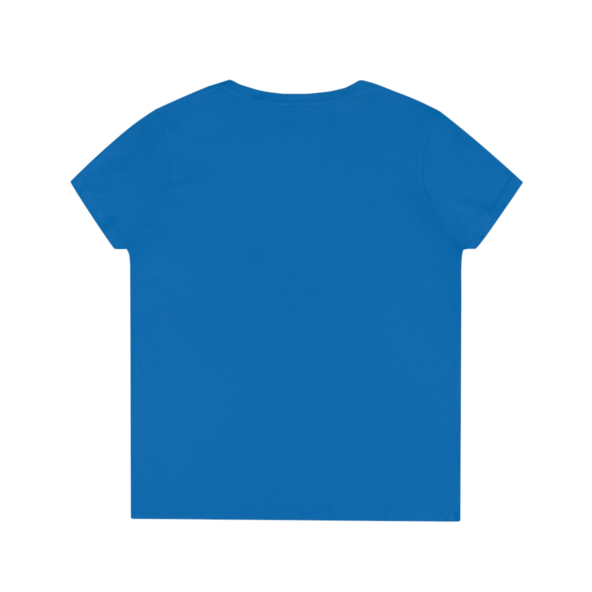 Women's V-Neck Cotton T-Shirt with 3 Hearts Print