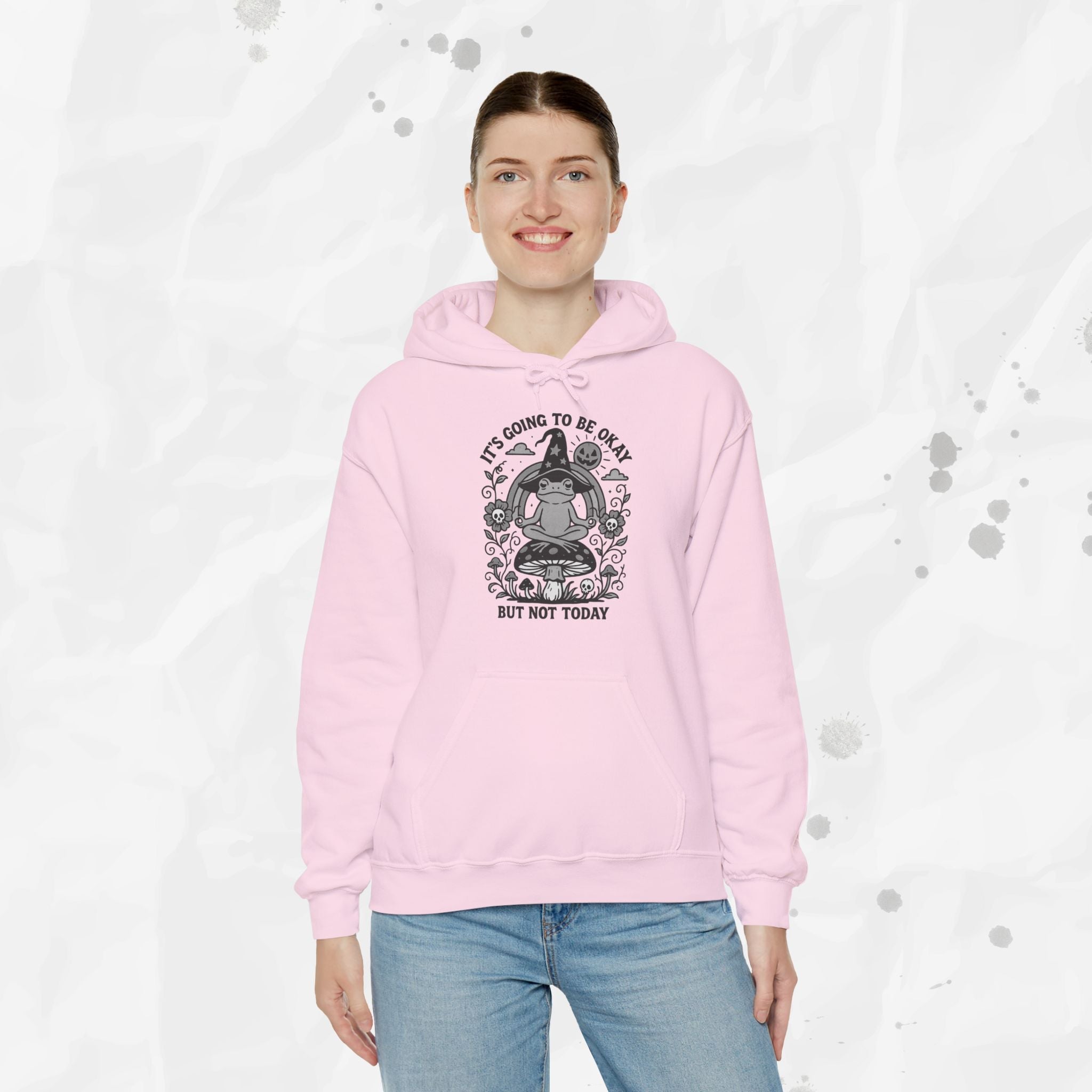 Witchy Frog Meditation Hoodie - It's Going To Be Okay Not Today