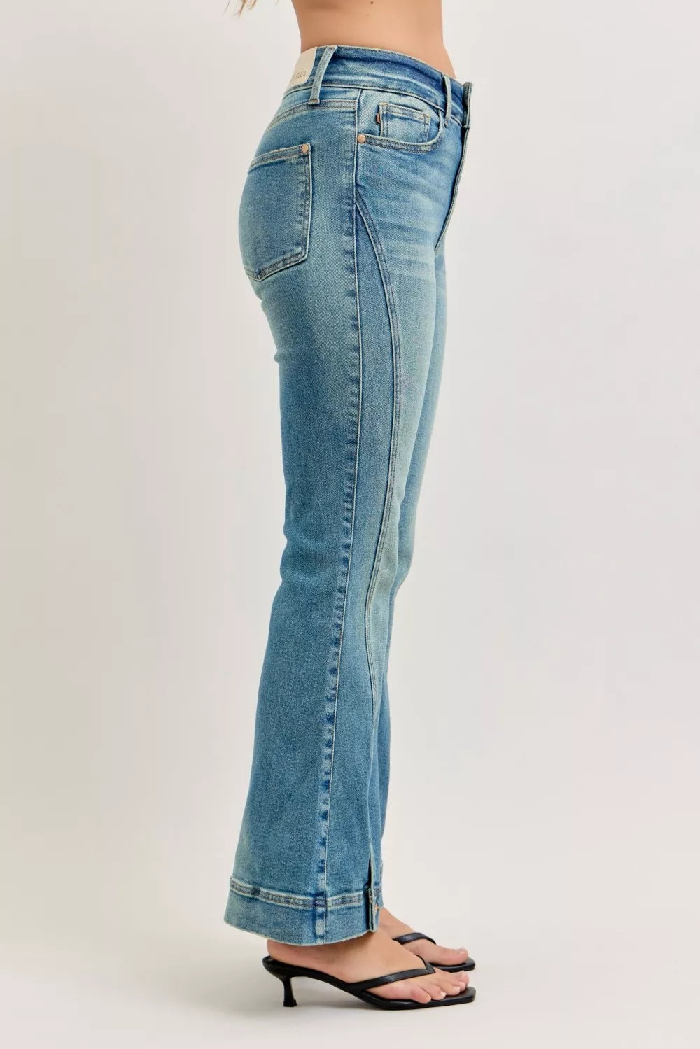 Judy Blue High Waist Vintage Wash Flare Jeans