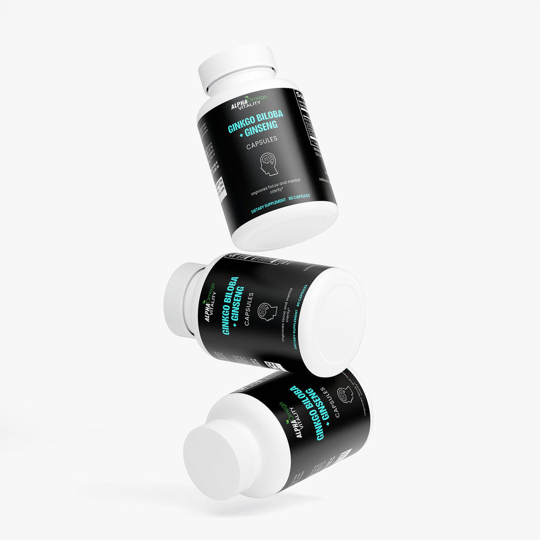 Ginkgo Biloba and Ginseng Capsules