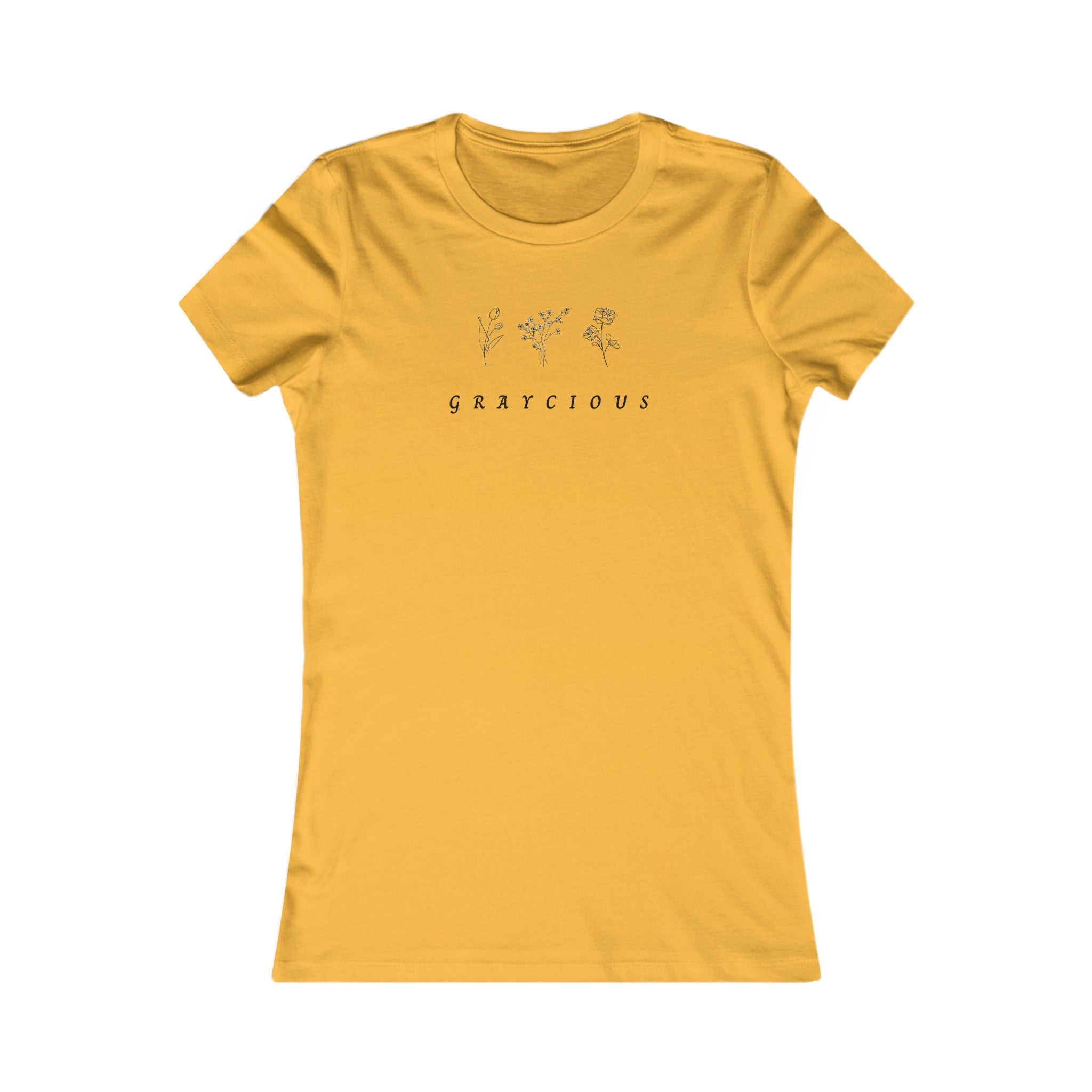 Women's minimalist cotton t-shirt in yellow, orange, and beige colors.