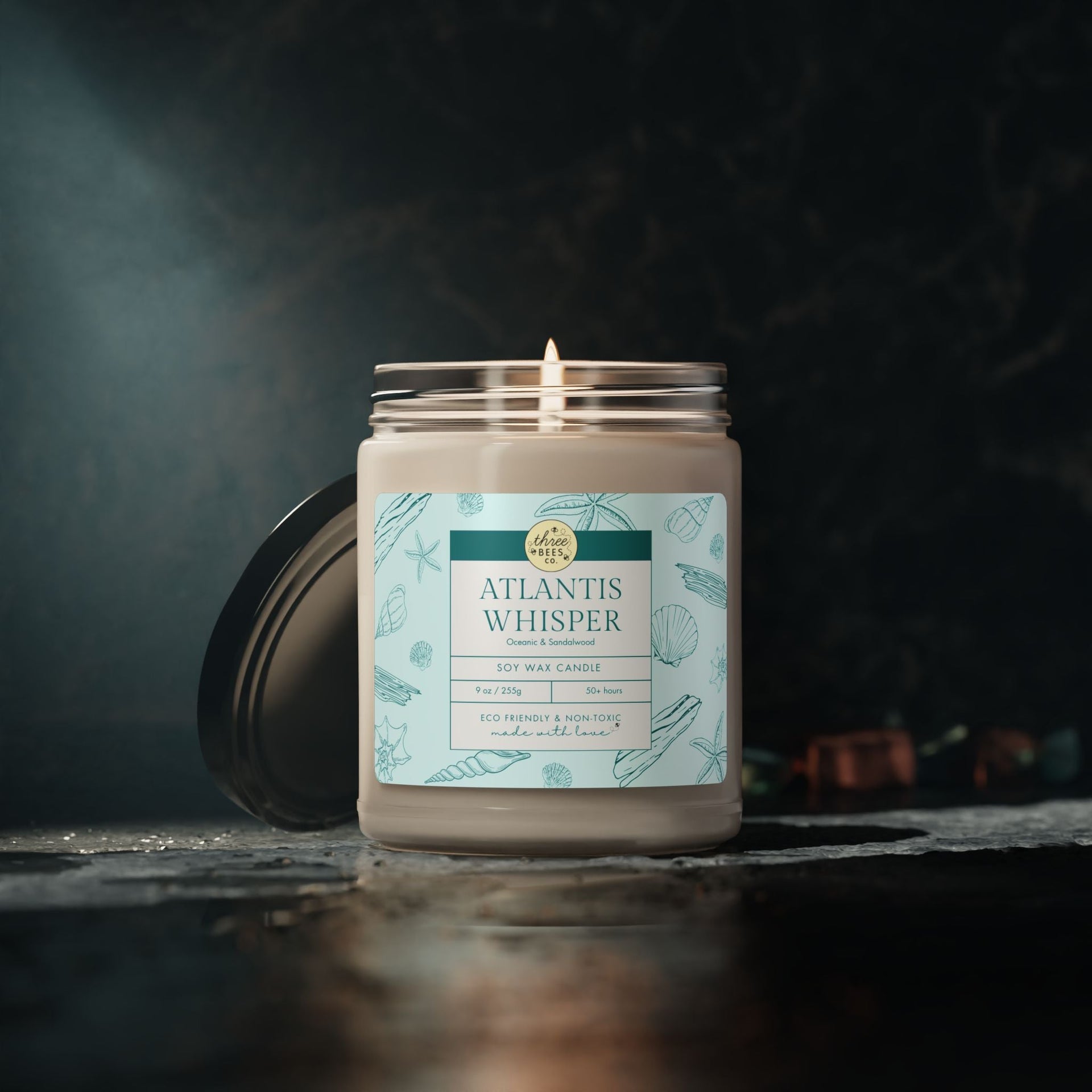 Three Bees Scented Soy Candle - 9oz