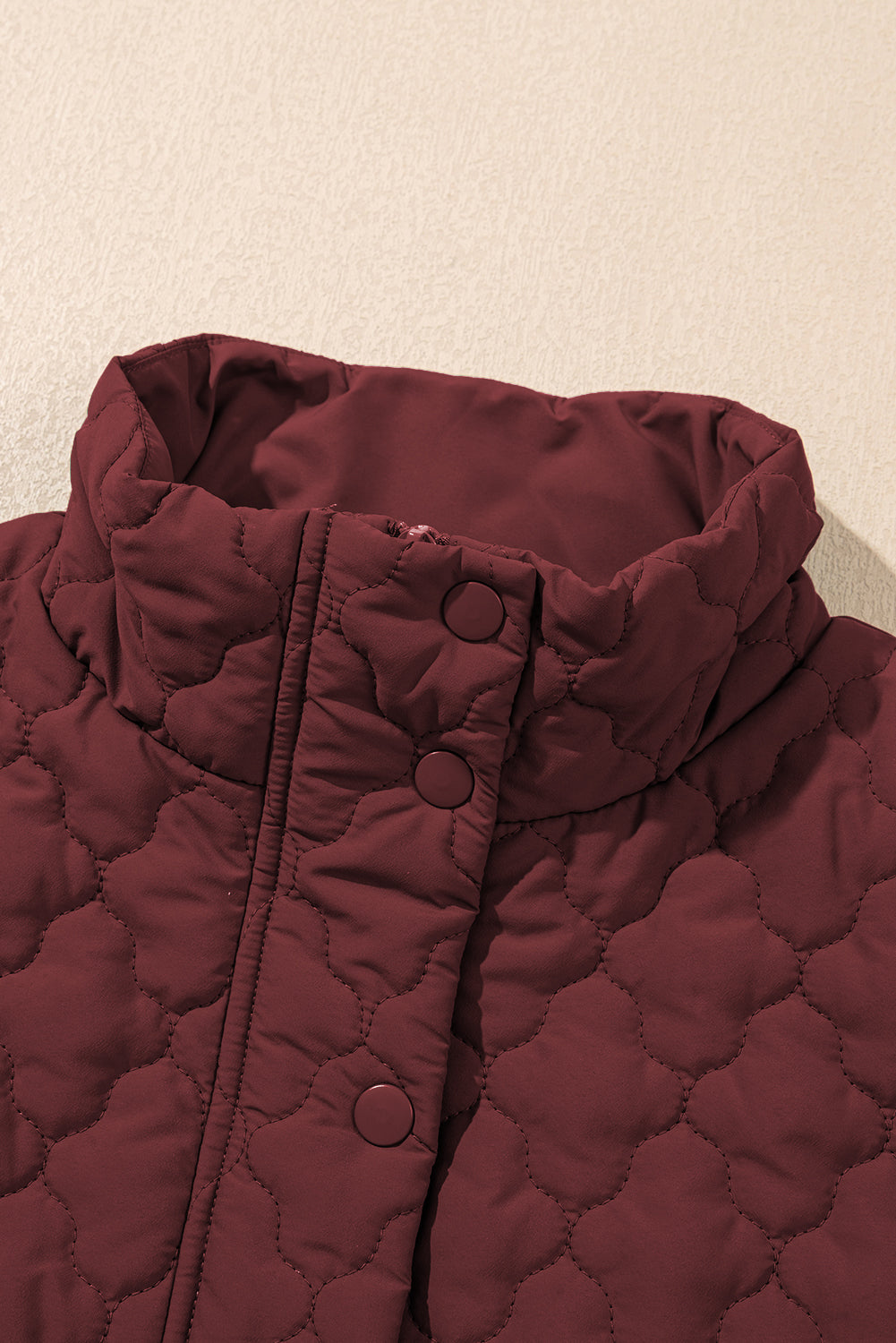 Women's Quilted Zip-Up Snap Button Vest - Relaxed Fit Outerwear