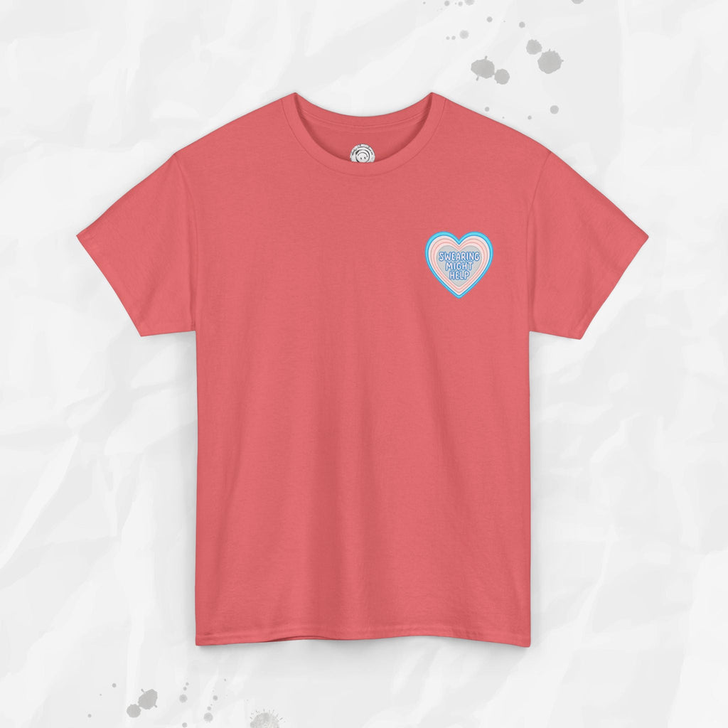 Swearing Might Help – T-Shirt (Pocket Print)