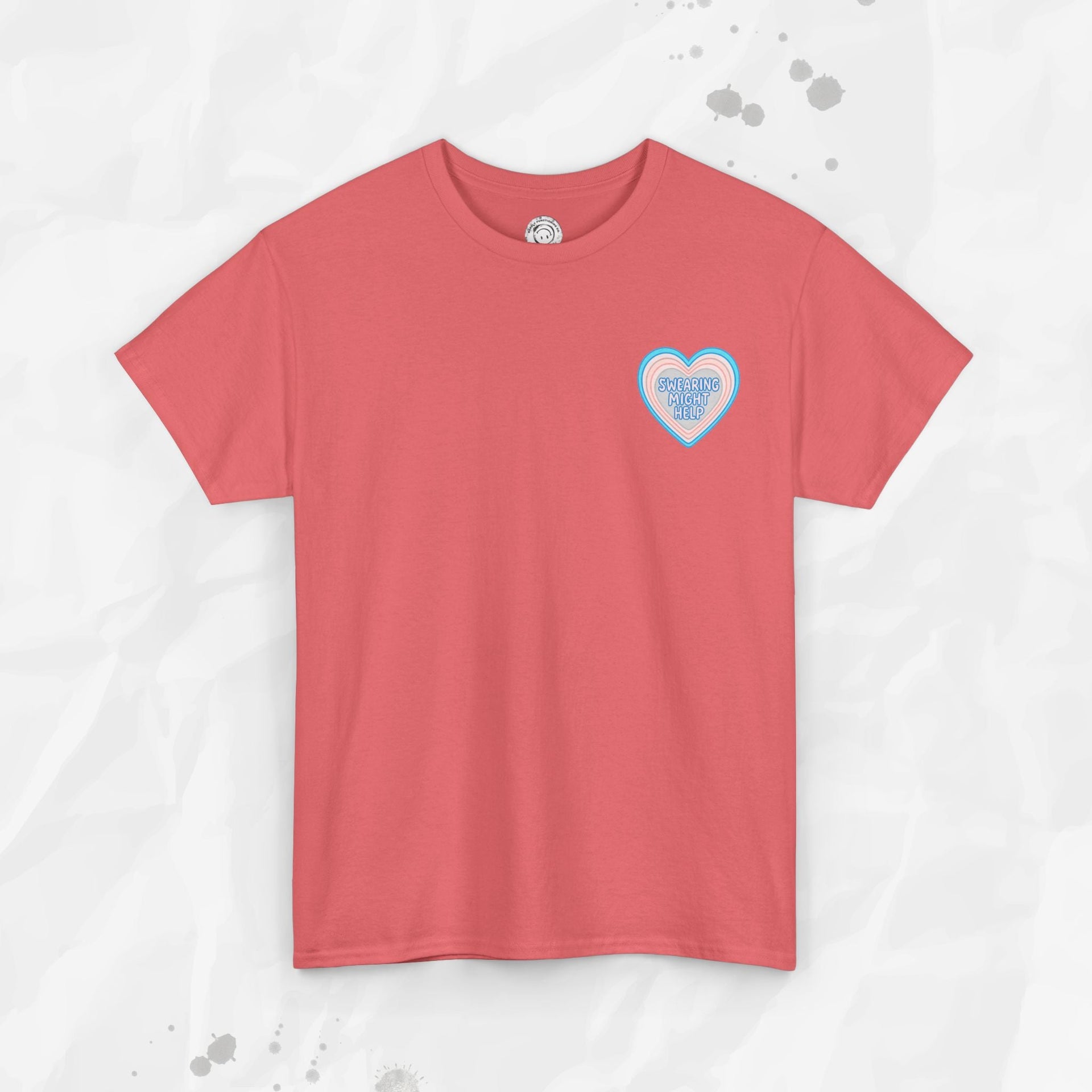 Swearing Might Help – T-Shirt (Pocket Print)