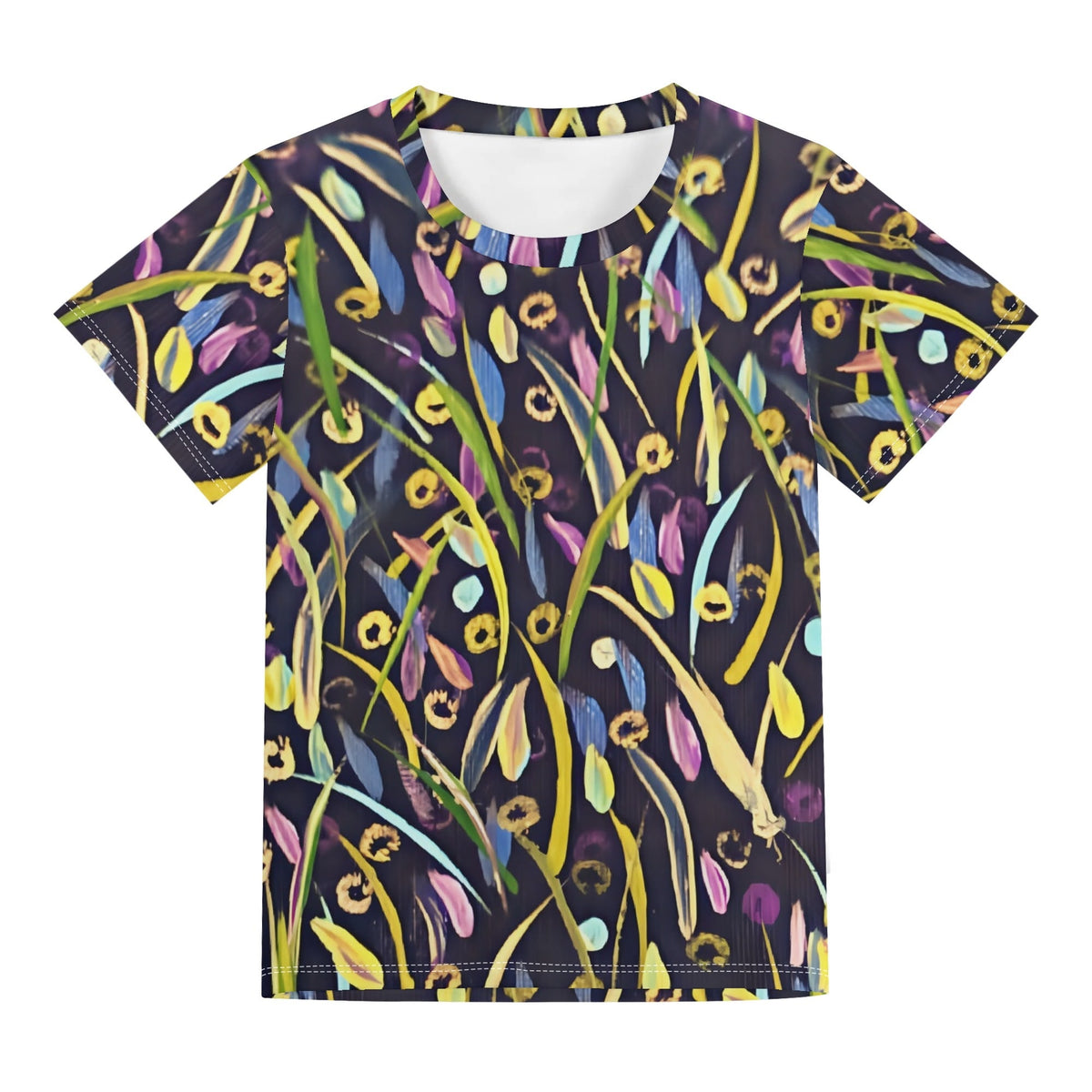 Golden Dots on Navy Kids' T-Shirt