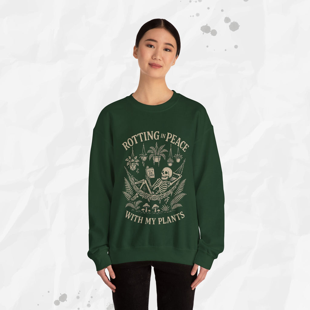 Rotting in Peace With My Plants - Crewneck Sweatshirt