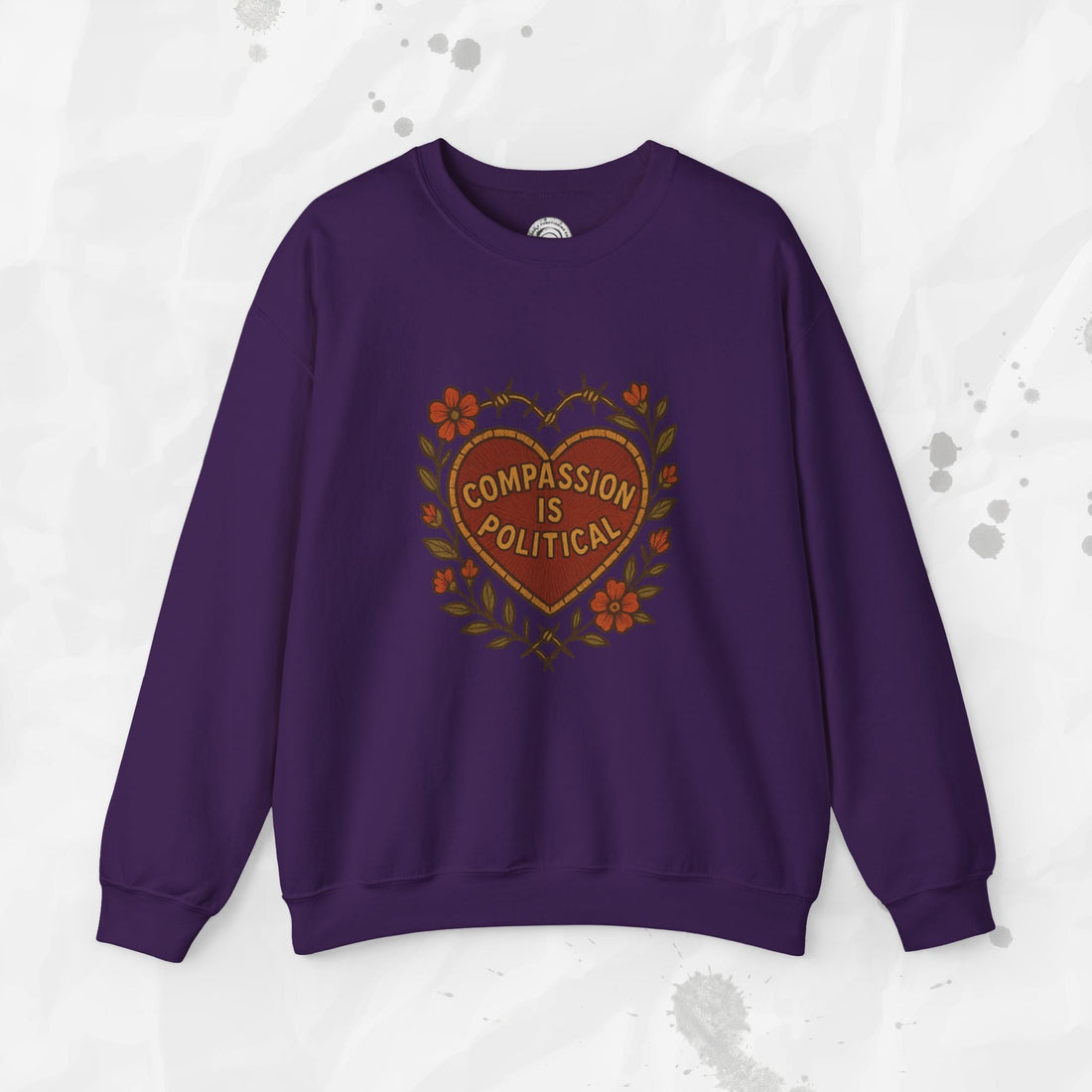 Compassion Is Political - Crewneck Sweatshirt