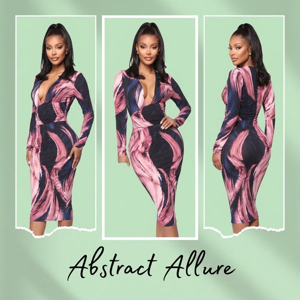 Winter Women's Long Sleeve V-Neck Irregular Dress