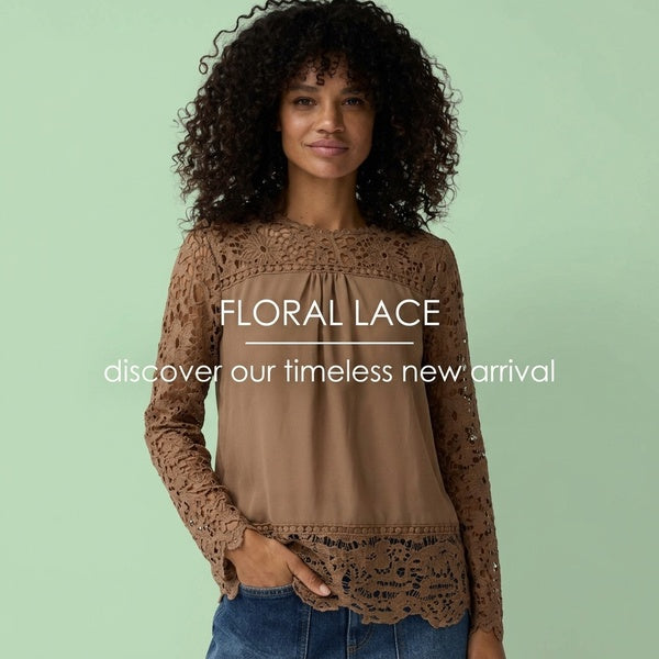 Lace Floral Chiffon Blouse with Long Sleeves for Women