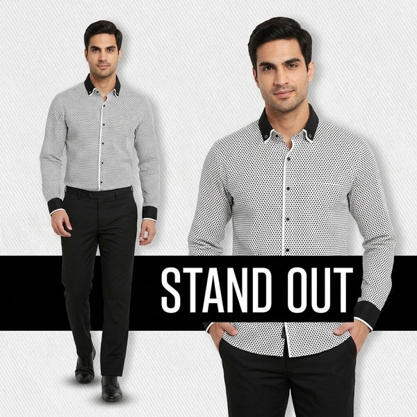 Men's Slim Fit Casual Cotton Shirts for Daily Wear