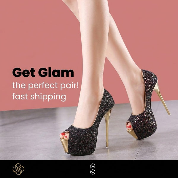Fashion Peep-Toe Heels 16cm for Women