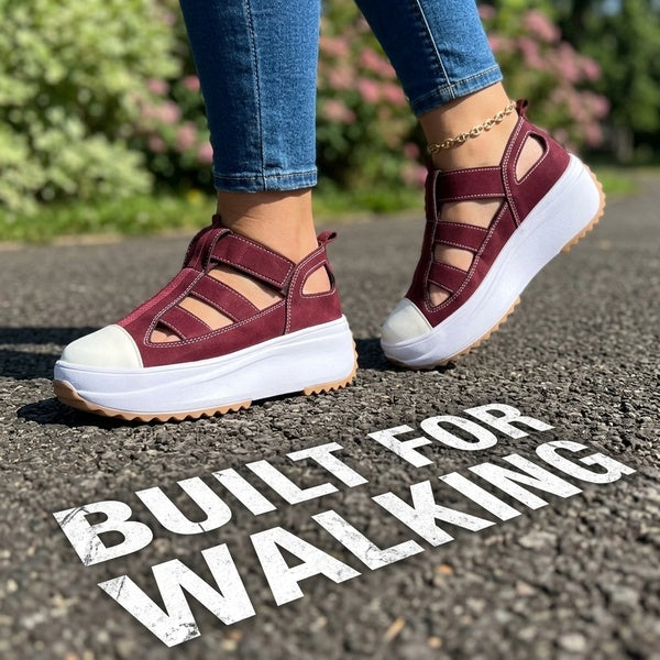New Style Women's Thick Sole Casual Shoes with Velcro