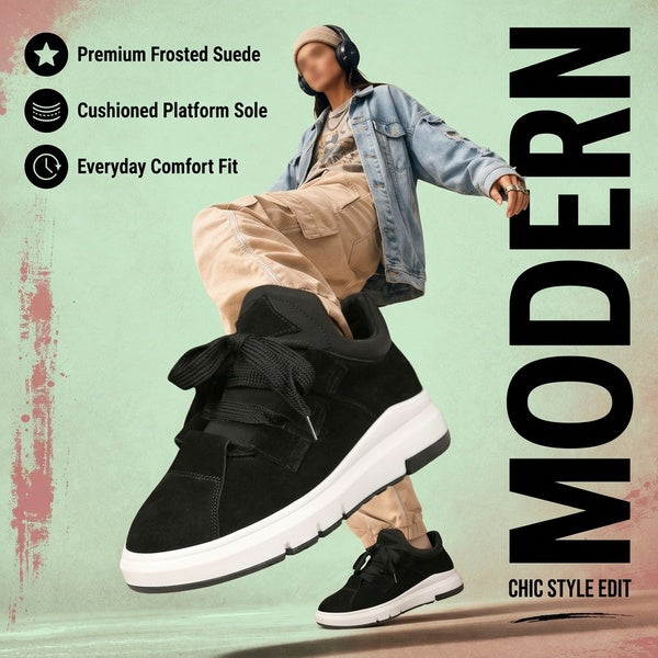 Casual Shoes, Plush Sports Shoes, Thick Sole