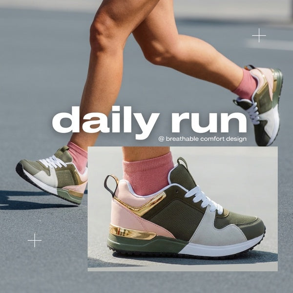 Women's Casual Thick Sole Sports Running Shoes