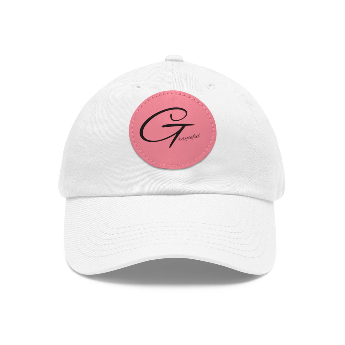 Unstructured Cotton Baseball Cap with Minimalist Leather Patch