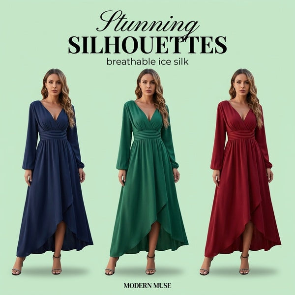 European American Slimming Waist-tight Sexy Dress