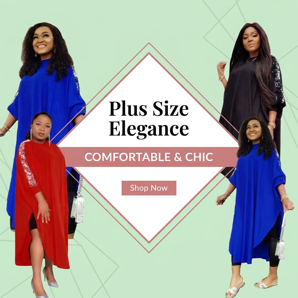Sequin Patchwork Plus Size Dress for Moms