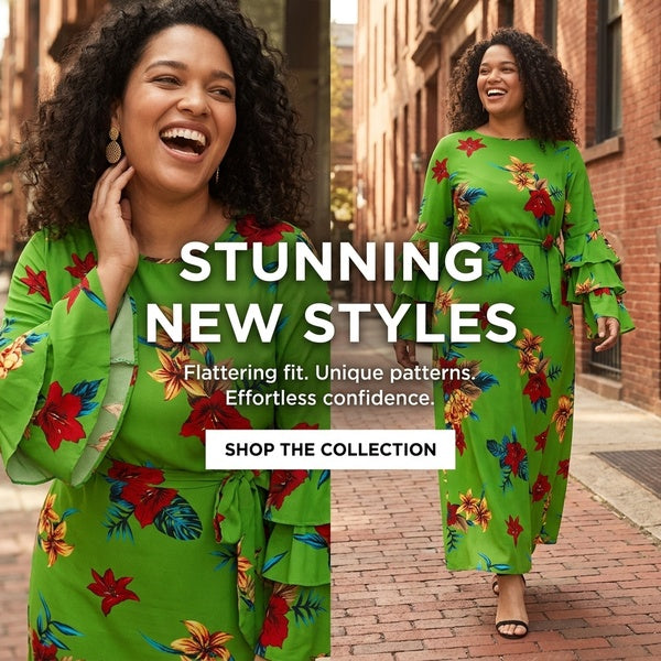 Plus Size Women's Dress with Ruffled Sleeves