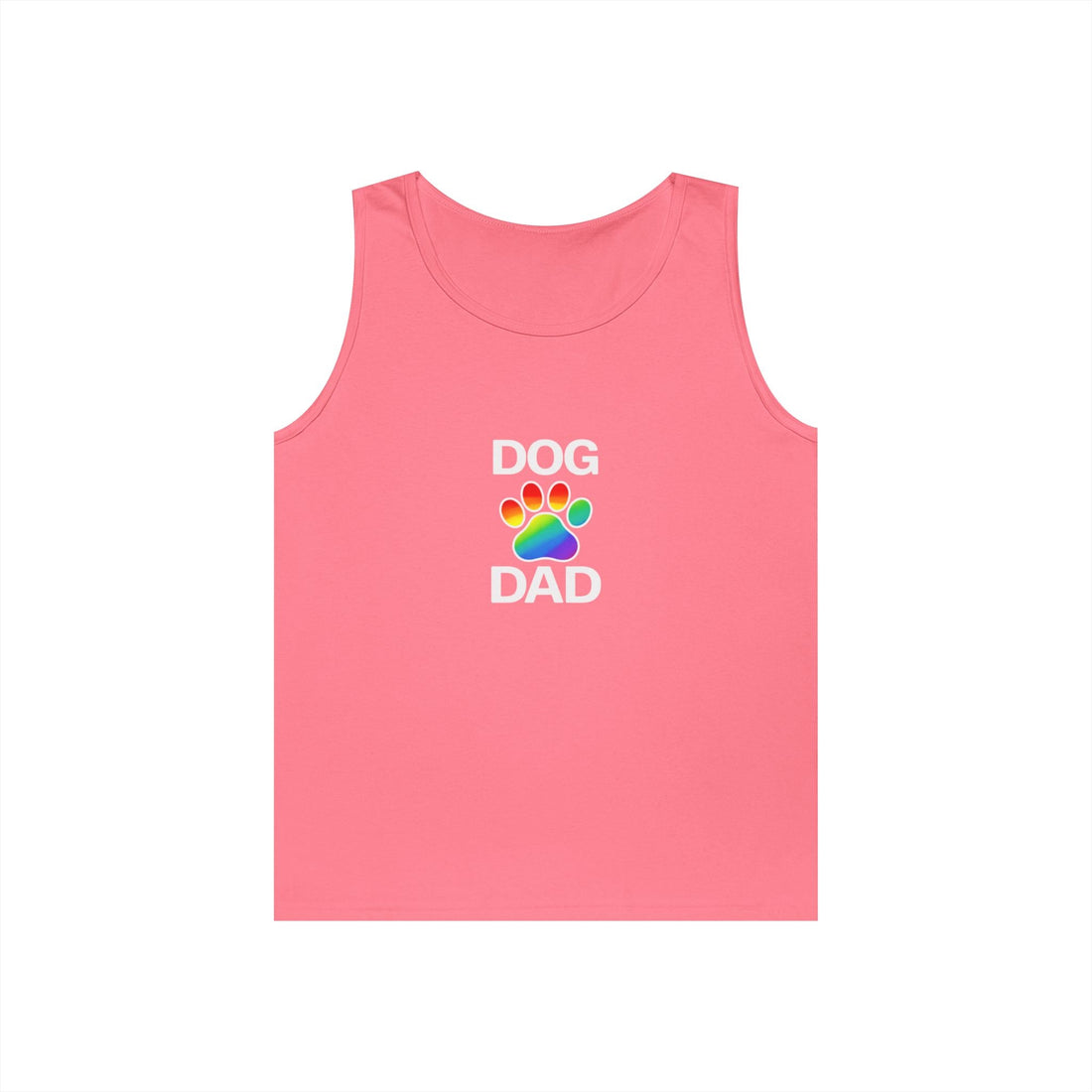 Pride Dog Dad Unisex Heavy Cotton Tank Top (9 Colors)