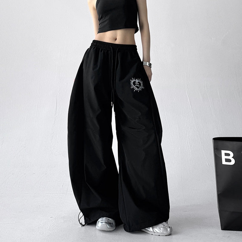 Women's Harajuku Style Quick Drying Wide Leg Sports Pants - Image 2