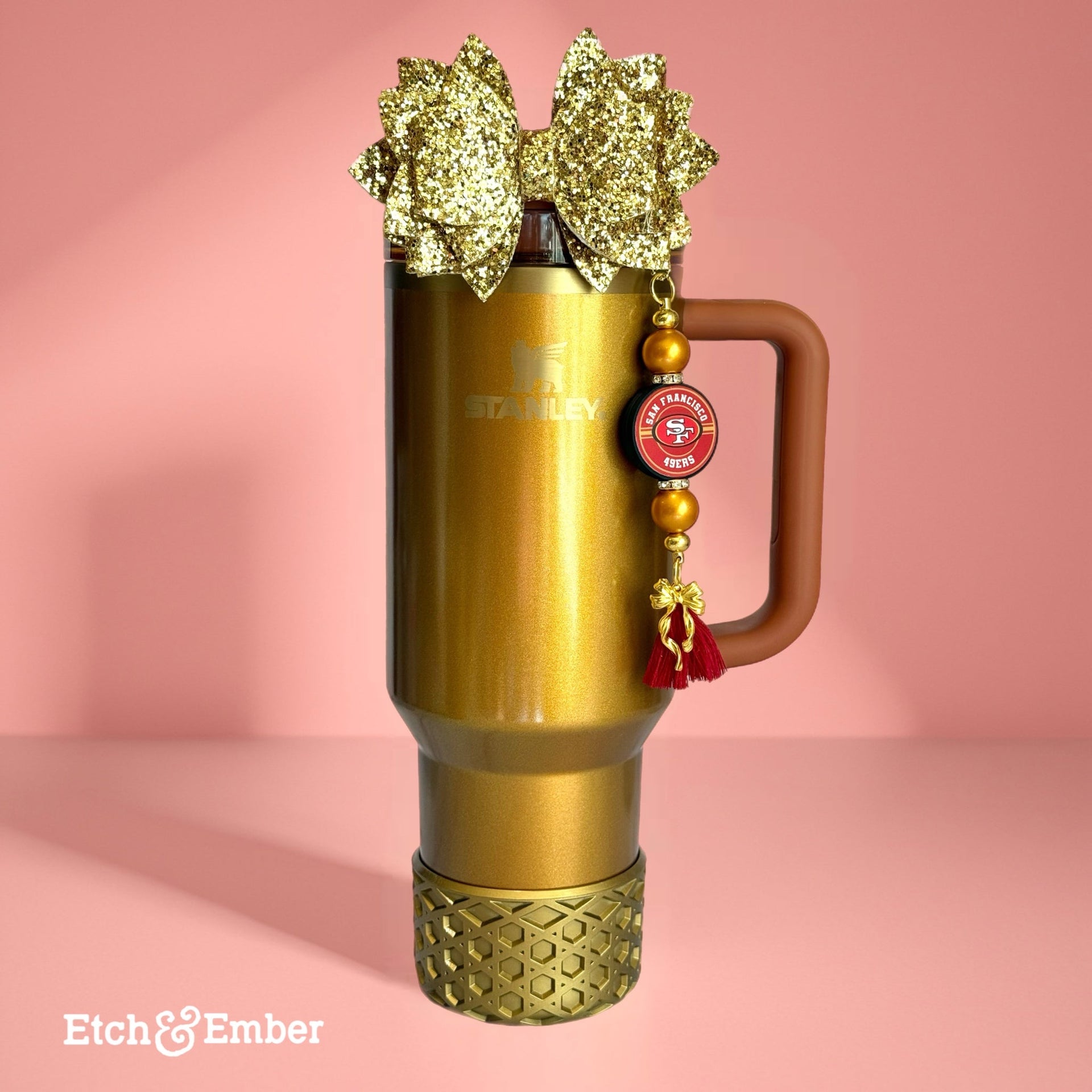 Football Bar Charm - Tumbler Handle Charm