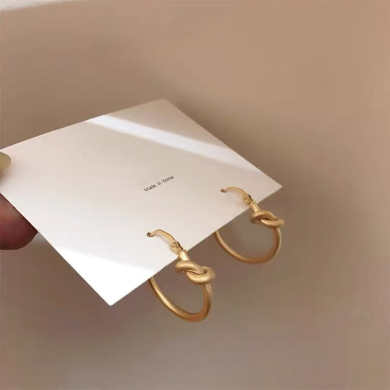 Dainty Gold Heart Stud Earrings – Minimalist 14k Gold Finish
