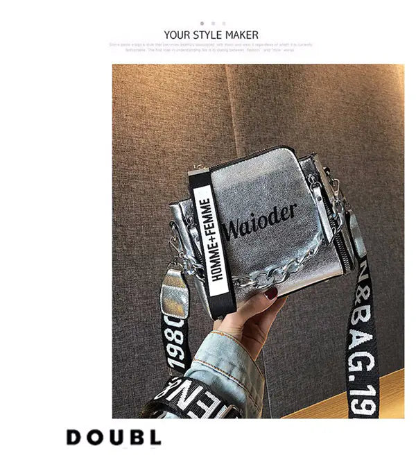 Trendy Crossbody Bag with Strap