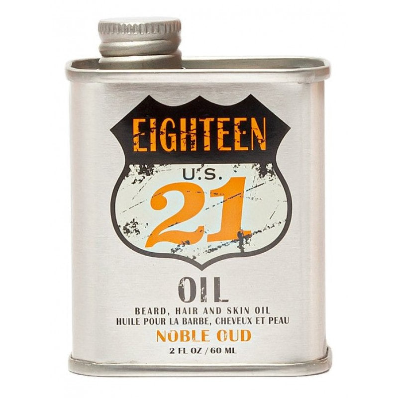 Bottle of 18.21 Man Made Noble Oud Beard, Hair & Skin Oil 2 oz