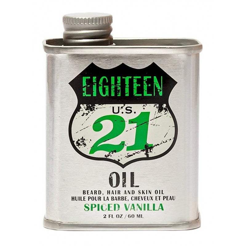 18.21 Man Made Beard, Hair and Skin Oil in Spiced Vanilla scent