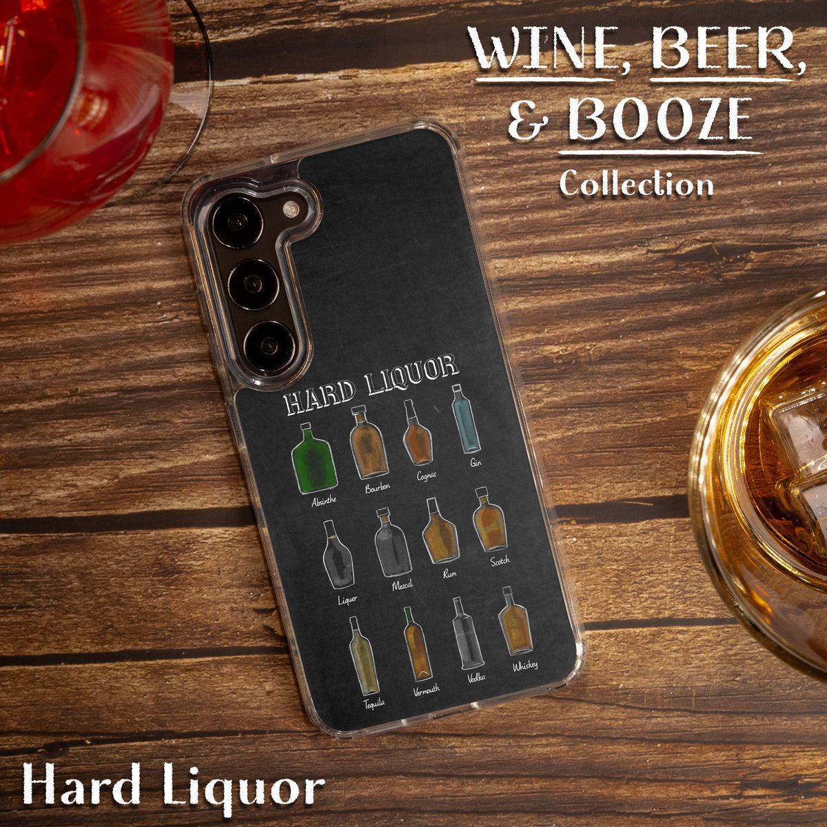 Wine, Beer & Booze Print Case for Samsung Galaxy S22, S22+, S22 Ultra
