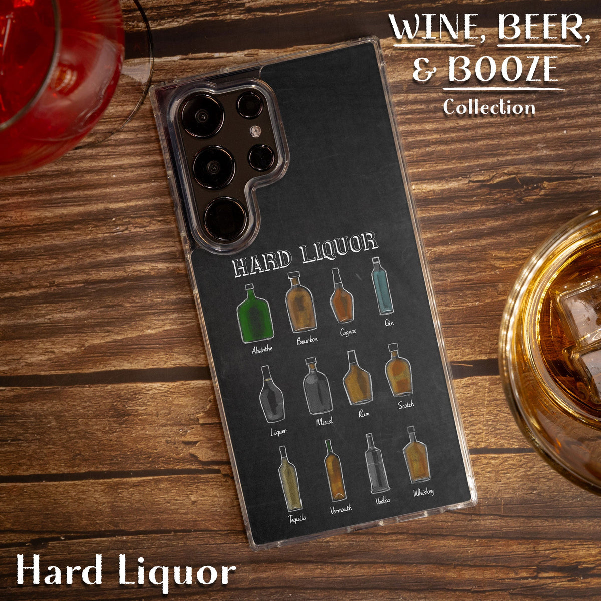 Wine, Beer & Booze Print Case for Samsung Galaxy S22, S22+, S22 Ultra
