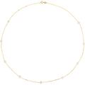 Delphine 14K Gold Freshwater Pearl Station Necklace
