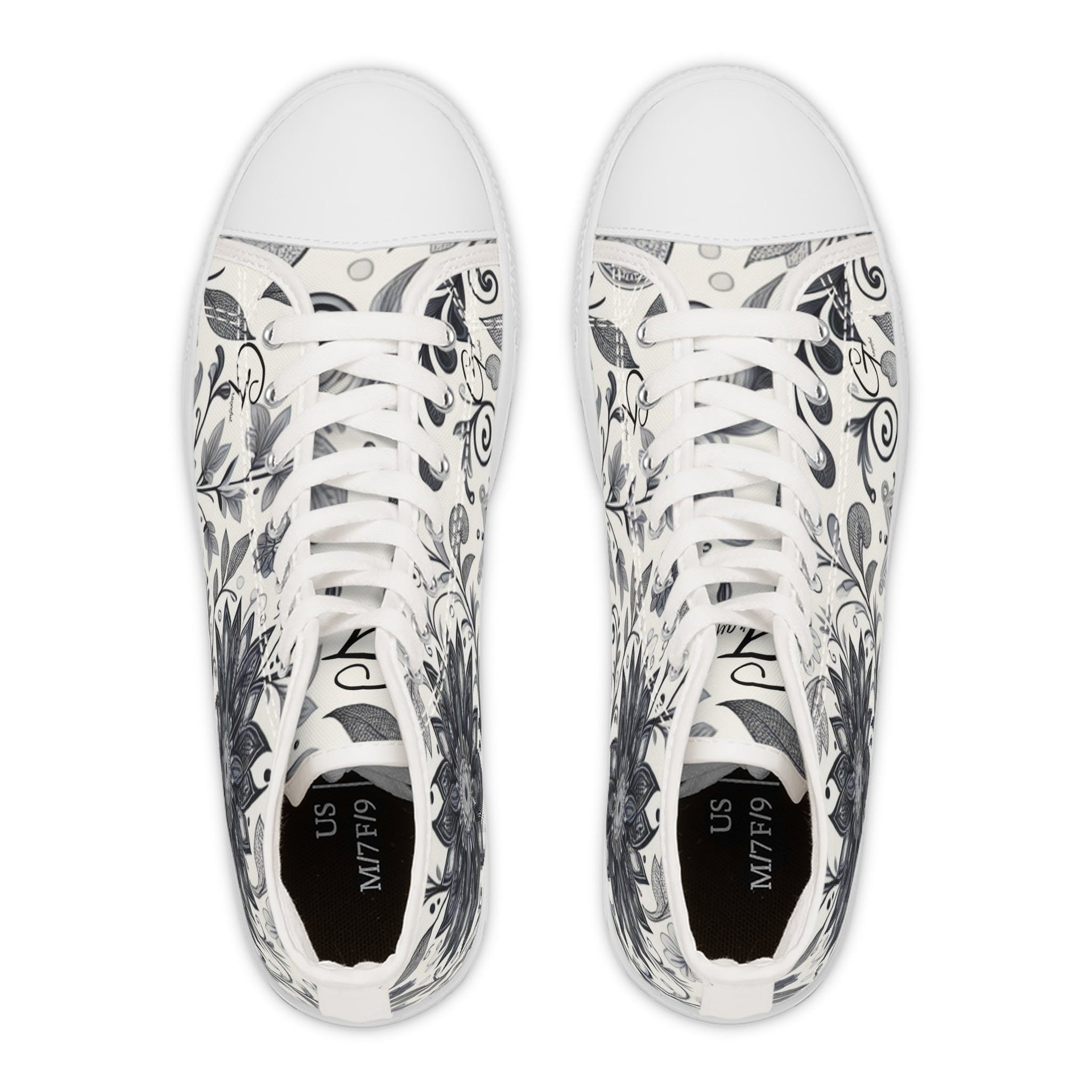 Floral High Top Sneakers: Comfortable Fashion Footwear for Women