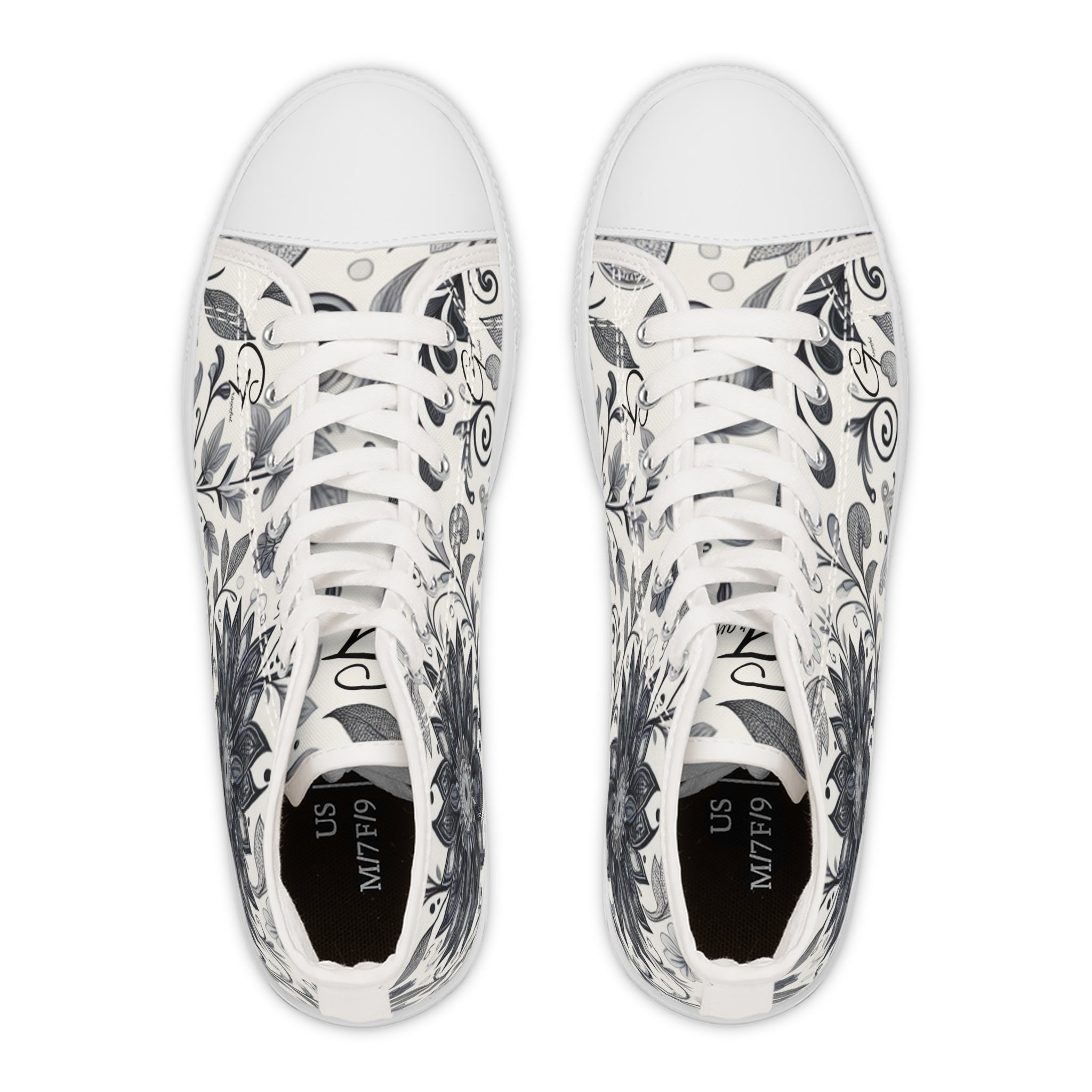Floral High Top Sneakers: Comfortable Fashion Footwear for Women