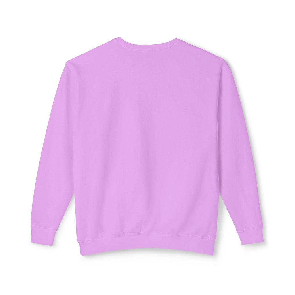Unisex Lightweight Crewneck Sweatshirt in Charcoal and Cream