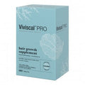 Viviscal PRO hair growth supplement bottle containing 180 tablets in light blue packaging.