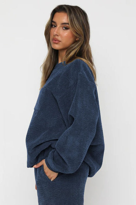 Women's Corduroy Western Two-Piece Set