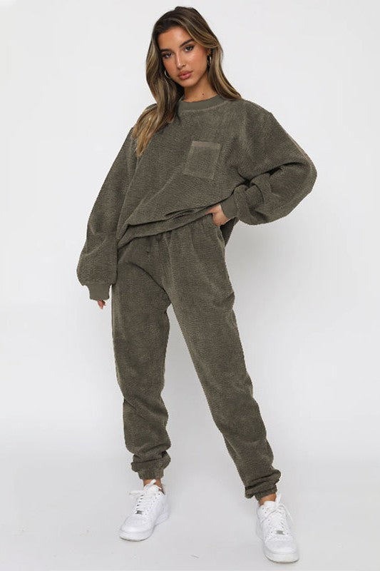 Women's Corduroy Western Two-Piece Set