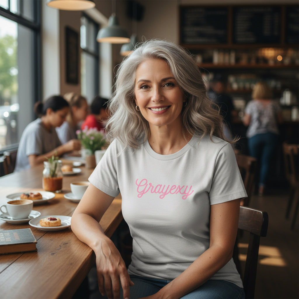 Women's Favorite Minimalist Cotton Tee in Dusty-Rose and Taupe