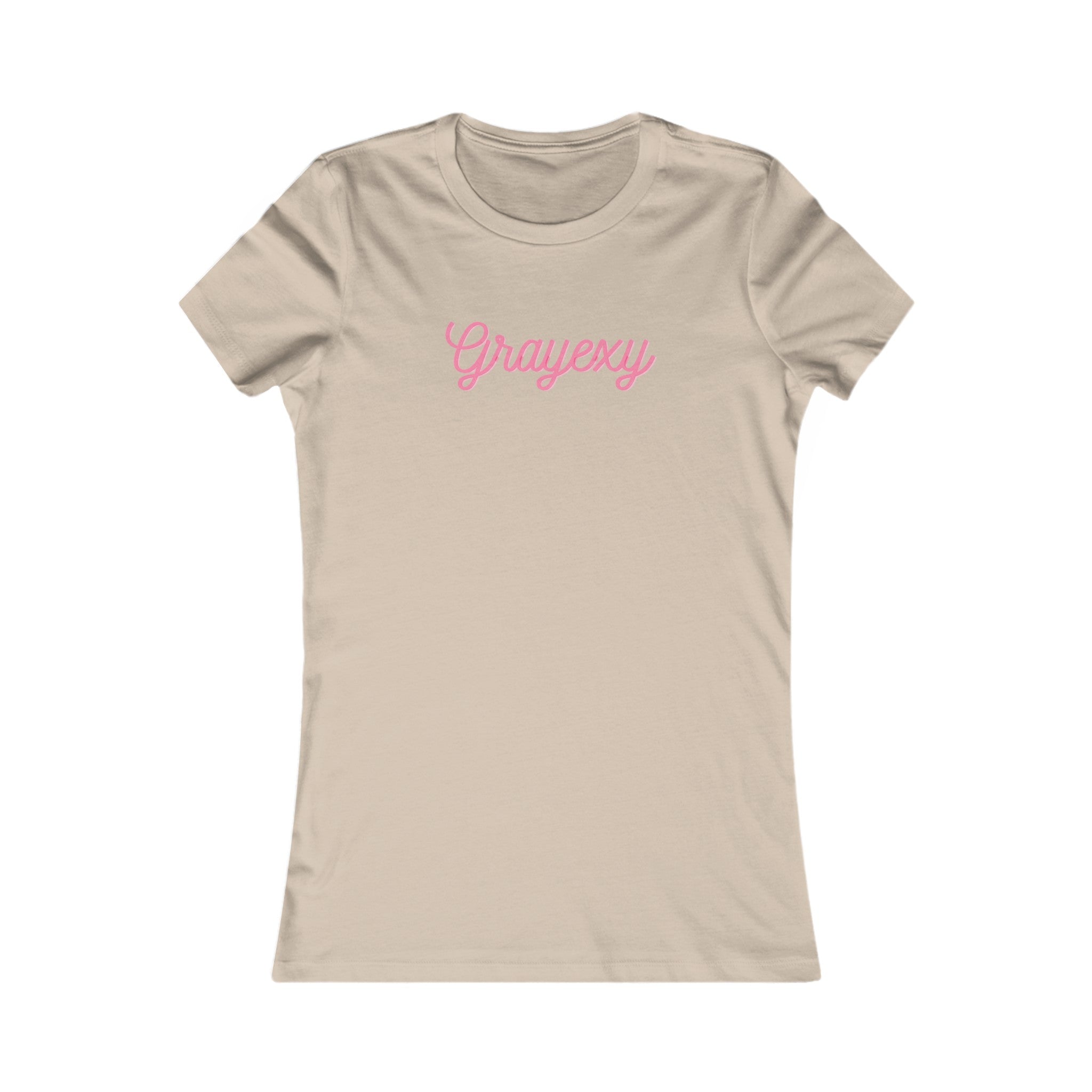 Women's Favorite Minimalist Cotton Tee in Dusty-Rose and Taupe